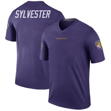 Purple Youth Trevonte Sylvester Baltimore Ravens Legend Color Rush Jersey