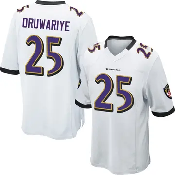 White Men's Amani Oruwariye Baltimore Ravens Game Jersey