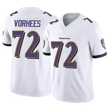 White Men's Andrew Vorhees Baltimore Ravens Limited Vapor F.U.S.E. Jersey