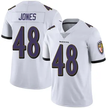White Men's Carl Jones Baltimore Ravens Limited Vapor Untouchable Jersey