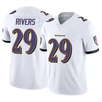 White Men's Chandler Rivers Baltimore Ravens Limited Vapor F.U.S.E. Jersey