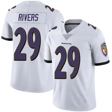 White Men's Chandler Rivers Baltimore Ravens Limited Vapor Untouchable Jersey