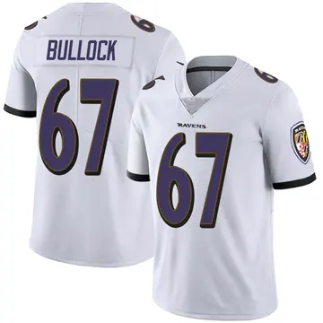 White Men's Corey Bullock Baltimore Ravens Limited Vapor Untouchable Jersey
