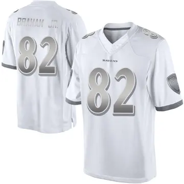White Men's Cortez Braham Jr. Baltimore Ravens Limited Platinum Jersey