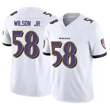 White Men's Dion Wilson Jr. Baltimore Ravens Limited Vapor F.U.S.E. Jersey