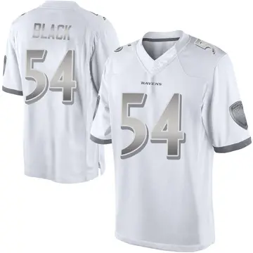 White Men's Diwun Black Baltimore Ravens Limited Platinum Jersey