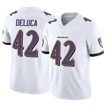 White Men's Dominic DeLuca Baltimore Ravens Limited Vapor F.U.S.E. Jersey