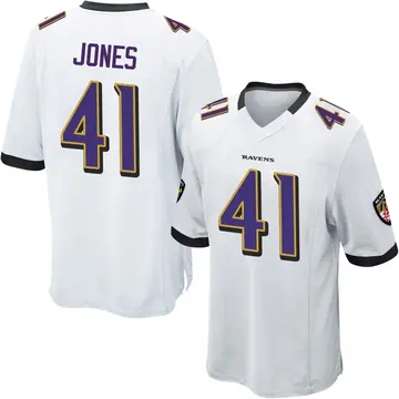 White Men's Dre'Mont Jones Baltimore Ravens Game Jersey