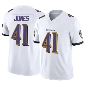 White Men's Dre'Mont Jones Baltimore Ravens Limited Vapor F.U.S.E. Jersey