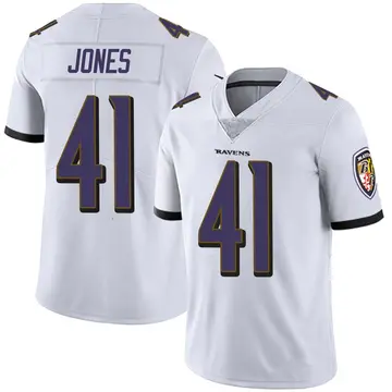 White Men's Dre'Mont Jones Baltimore Ravens Limited Vapor Untouchable Jersey