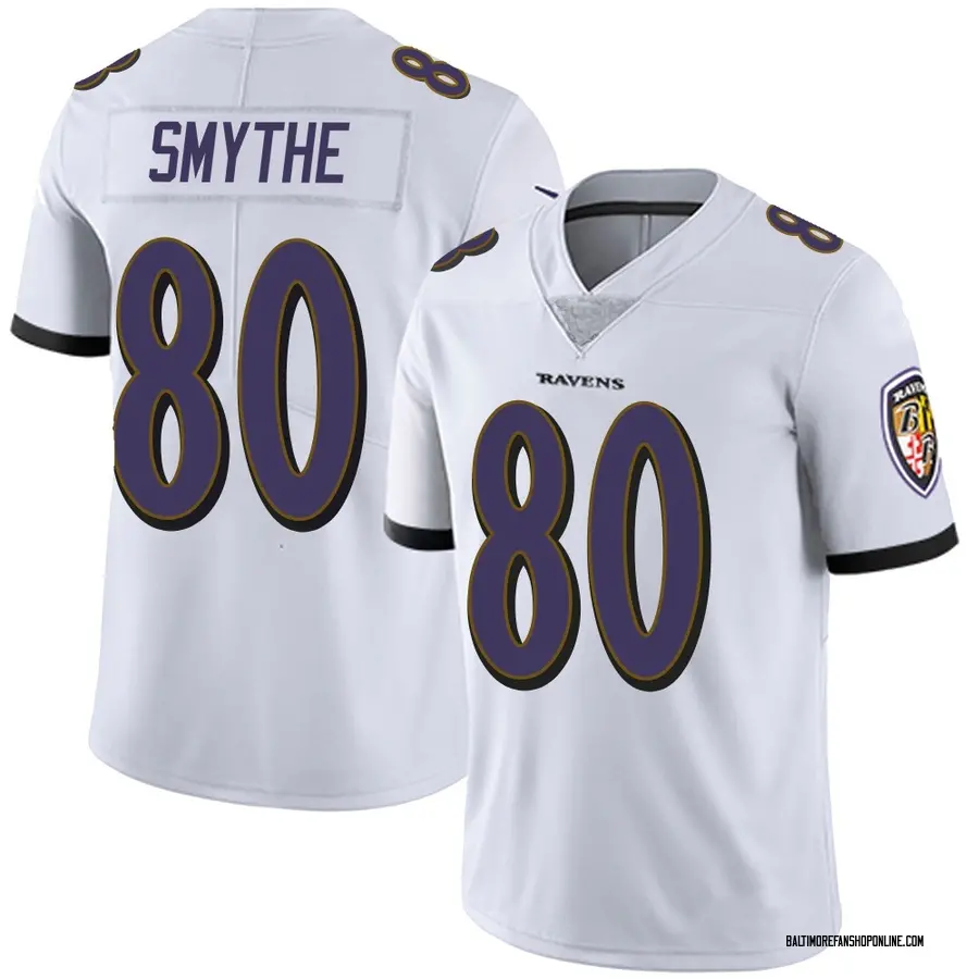 White Men's Durham Smythe Baltimore Ravens Limited Vapor Untouchable Jersey