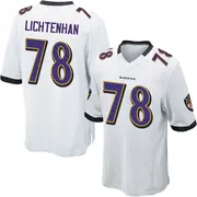 White Men's Gerad Lichtenhan Baltimore Ravens Game Jersey