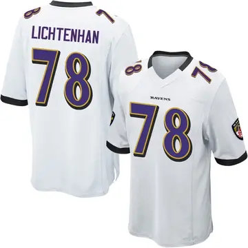 White Men's Gerad Lichtenhan Baltimore Ravens Game Jersey