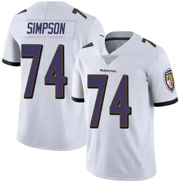 White Men's John Simpson Baltimore Ravens Limited Vapor Untouchable Jersey