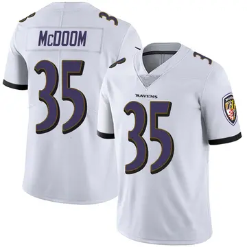 White Men's Matthew McDoom Baltimore Ravens Limited Vapor Untouchable Jersey