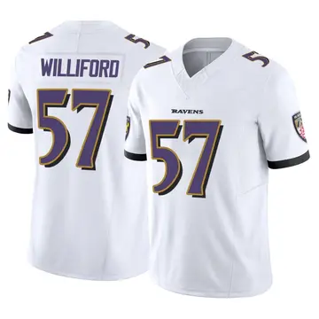 White Men's Reid Williford Baltimore Ravens Limited Vapor F.U.S.E. Jersey