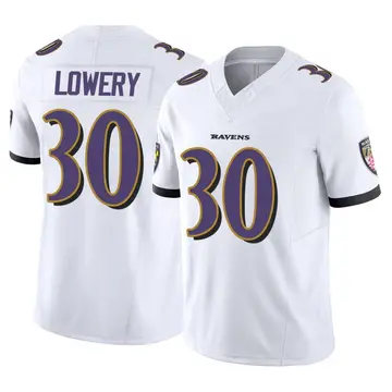 White Men's Reuben Lowery Baltimore Ravens Limited Vapor F.U.S.E. Jersey
