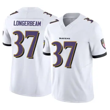 White Men's Robert Longerbeam Baltimore Ravens Limited Vapor F.U.S.E. Jersey