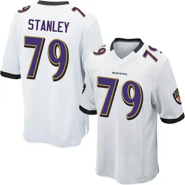 White Men's Ronnie Stanley Baltimore Ravens Game Jersey