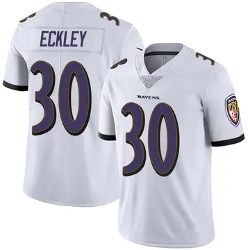 White Men's Ryan Eckley Baltimore Ravens Limited Vapor Untouchable Jersey