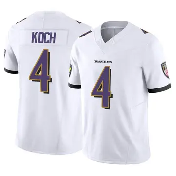 White Men's Sam Koch Baltimore Ravens Limited Vapor F.U.S.E. Jersey