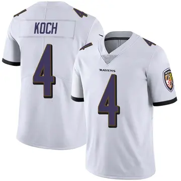 White Men's Sam Koch Baltimore Ravens Limited Vapor Untouchable Jersey