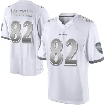 White Men's Sammy Watkins Baltimore Ravens Limited Platinum Jersey