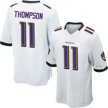 White Men's Skylar Thompson Baltimore Ravens Game Jersey