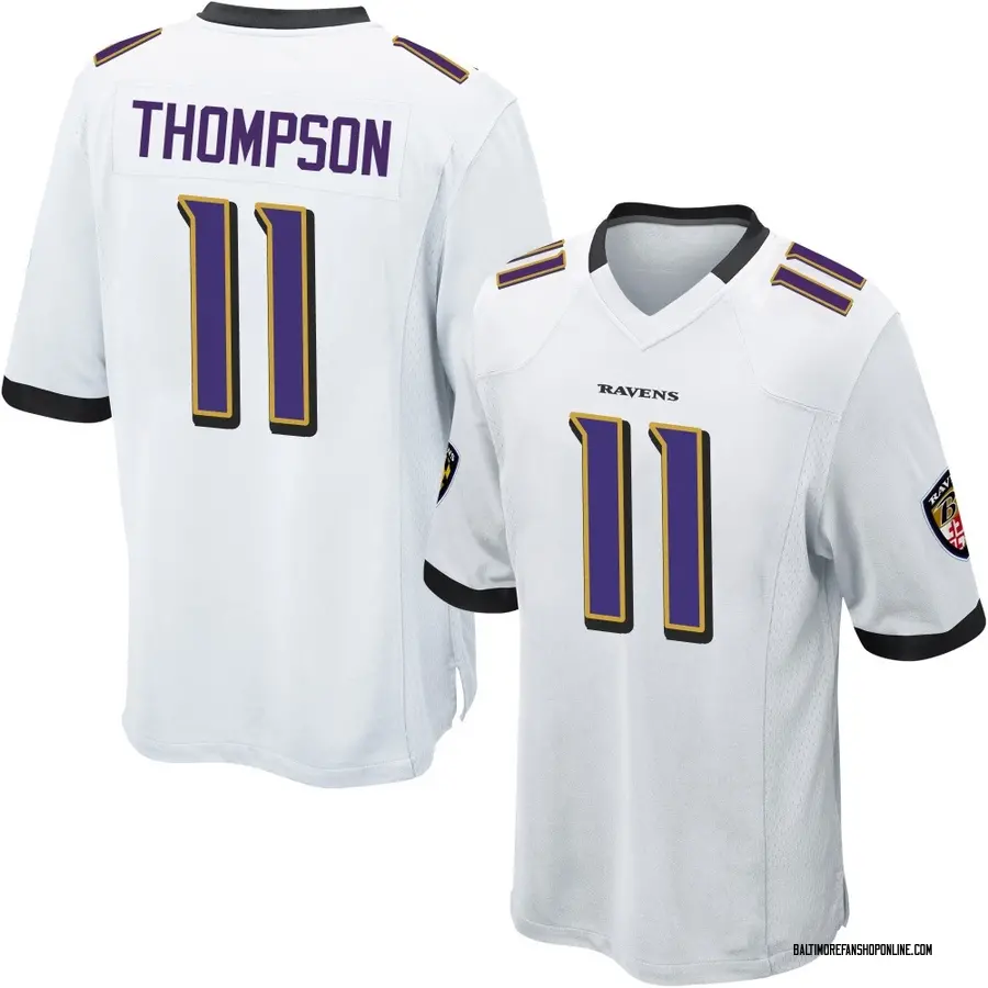 White Men's Skylar Thompson Baltimore Ravens Game Jersey