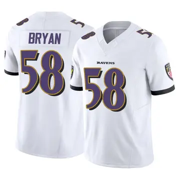 White Men's Taven Bryan Baltimore Ravens Limited Vapor F.U.S.E. Jersey