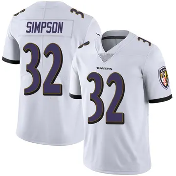 White Men's Trenton Simpson Baltimore Ravens Limited Vapor Untouchable Jersey