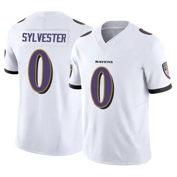 White Men's Trevonte Sylvester Baltimore Ravens Limited Vapor F.U.S.E. Jersey
