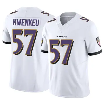 White Men's William Kwenkeu Baltimore Ravens Limited Vapor F.U.S.E. Jersey