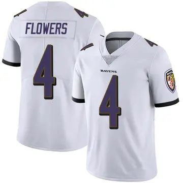 White Men's Zay Flowers Baltimore Ravens Limited Vapor Untouchable Jersey