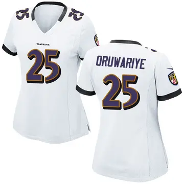 White Women's Amani Oruwariye Baltimore Ravens Game Jersey