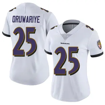 White Women's Amani Oruwariye Baltimore Ravens Limited Vapor Untouchable Jersey