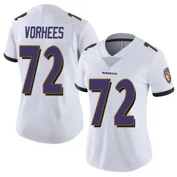 White Women's Andrew Vorhees Baltimore Ravens Limited Vapor Untouchable Jersey
