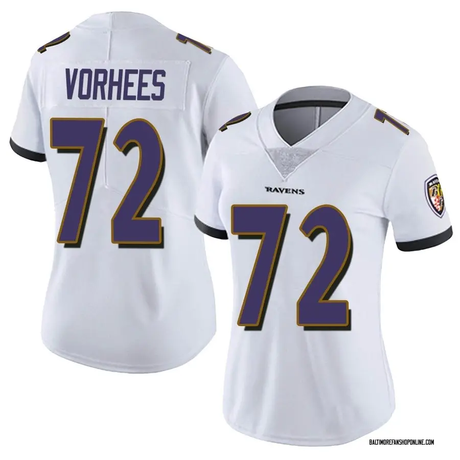 White Women's Andrew Vorhees Baltimore Ravens Limited Vapor Untouchable Jersey