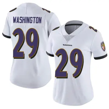 White Women's Ar'Darius Washington Baltimore Ravens Limited Vapor Untouchable Jersey