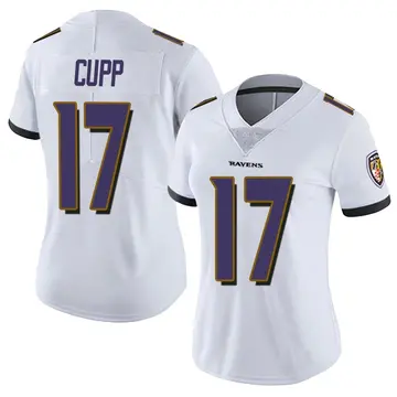 White Women's Baylor Cupp Baltimore Ravens Limited Vapor Untouchable Jersey
