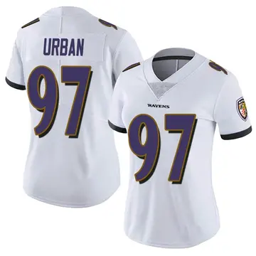 White Women's Brent Urban Baltimore Ravens Limited Vapor Untouchable Jersey
