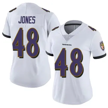 White Women's Carl Jones Baltimore Ravens Limited Vapor Untouchable Jersey