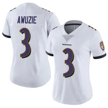 White Women's Chidobe Awuzie Baltimore Ravens Limited Vapor Untouchable Jersey