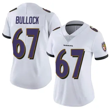 White Women's Corey Bullock Baltimore Ravens Limited Vapor Untouchable Jersey