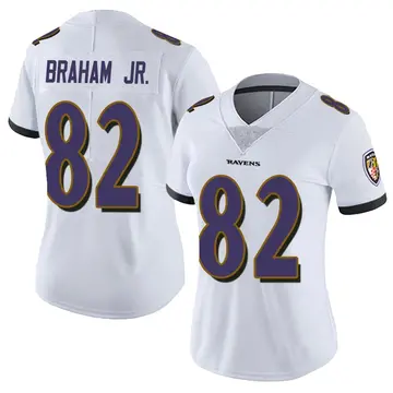 White Women's Cortez Braham Jr. Baltimore Ravens Limited Vapor Untouchable Jersey
