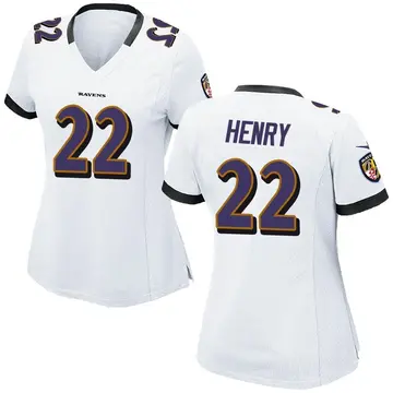 White Women's Derrick Henry Baltimore Ravens Game Jersey