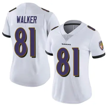 White Women's Devontez Walker Baltimore Ravens Limited Vapor Untouchable Jersey