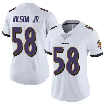White Women's Dion Wilson Jr. Baltimore Ravens Limited Vapor Untouchable Jersey