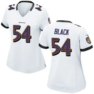 White Women's Diwun Black Baltimore Ravens Game Jersey