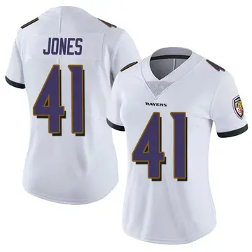 White Women's Dre'Mont Jones Baltimore Ravens Limited Vapor Untouchable Jersey